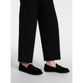 thumbnail image 2 of Scenario Women's Fringe Faux Shearling Moccasin Flats, 2 of 7