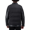 thumbnail image 2 of X RAY Jeans Moto Jacket with PU sleeves And Faux Shearling Lining, Black, S, 2 of 9