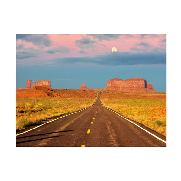 Canvas Wall Art - Dennis Frates 'Monument Valley As Seen From Highway 163' Wall Art for Living Room, Bedroom, or Office DÃ©cor by Trademark Fine Art - 19 x 14 Inches