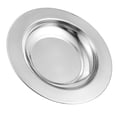 thumbnail image 4 of Miangastore Assiette d'Apéritif en Acier Inoxydable Argent Lot de 1 9.8x9.8x1.2in, 4 of 8
