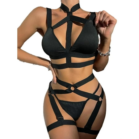 

Women Plain Sexy Sets Black Sexy Lingerie S