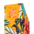 thumbnail image 4 of Women's Plus Size Swim Skirt Tropical Plant Floral Print Side Split Swimsuit Bottoms, Size S-4XL, 4 of 5