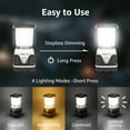 thumbnail image 5 of Lepro Camping Lantern, 1000 Lumen Camping Lights Battery Powered, Dimmable Warm White and Daylight Modes, Lantern and Flashlight for Power Cuts, Emergency Lighting, Hiking, Fishing, White, 5 of 10