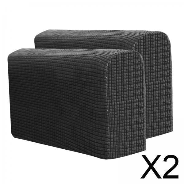 Funda para reposabrazos de sofá,Funda para reposabrazos de sofá Funda elástica para sillón,Protector de reposabrazos para muebles Sofá sillón reclinable,Fundas elásticas de terciopelo