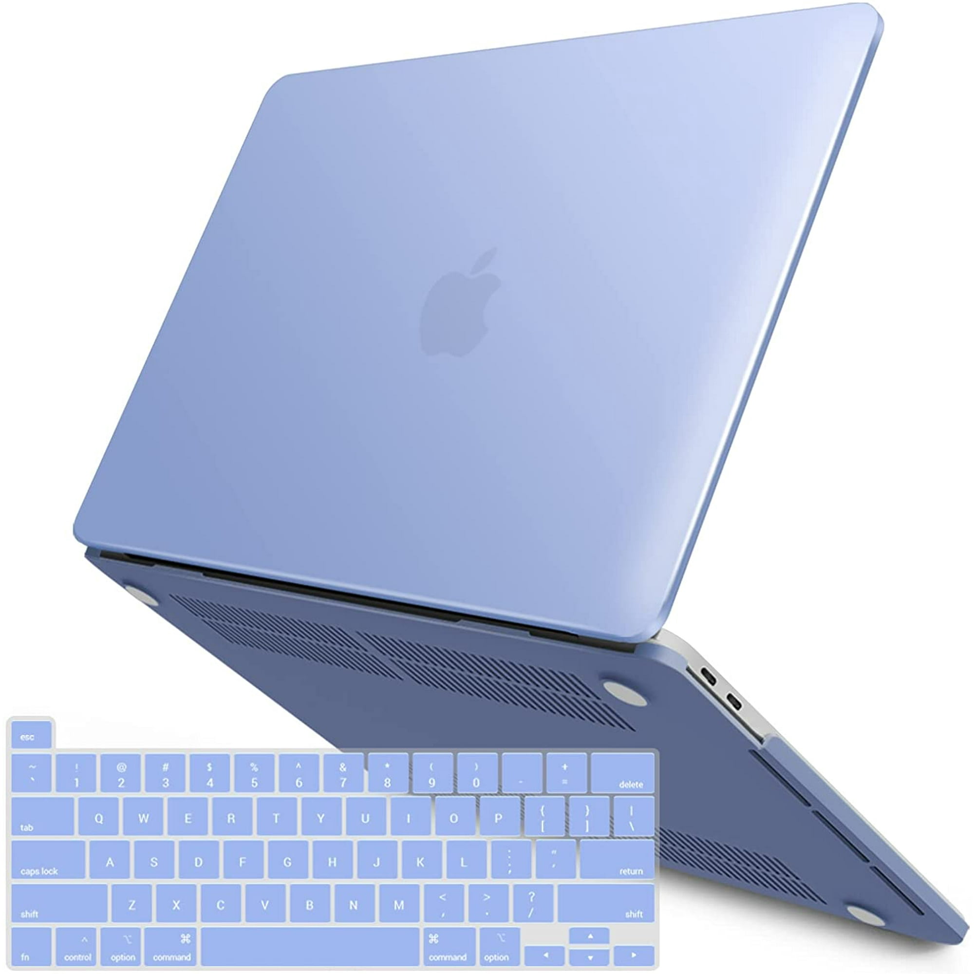 IBAOLE New 2020 MacBook Pro 13 Inch Case M1 A2338 A2289 A2251 A2159 A1989 A1706 A1708 Hard Shell Case with Keyboard Cover for Apple Mac Pro 13 Touch Bar 2020 2016 Serenity Blue T13SRL 1A