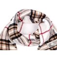 thumbnail image 4 of Men's and Women's Unisex Plaid Scarf, Oversized Scarves, Softer features, Size 72"X12" (Winter White), 4 of 5