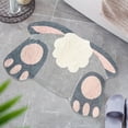 thumbnail image 3 of Easter Decor Bunny Bathroom Carpet Spring Tufted Slip Absorbent Bath 60X40CM Mat Suitable For Bathroom Shower Bathtub Kitchen Area Carpet Decoration, 3 of 3