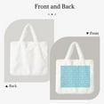 thumbnail image 2 of Honeii Cartoon Teeth Print Fluffy Shoulder Bag Plush Bags Women Ladies Tote Bag Fluffy Furry Purse Handbag for Autumn and Winter, 2 of 7