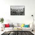 thumbnail image 2 of Friends - Framed TV Show Poster (The Friends Sitting On Girder / Sitting Above Manhattan) (Size: 36" X 24") (Black Aluminum Frame), 2 of 6