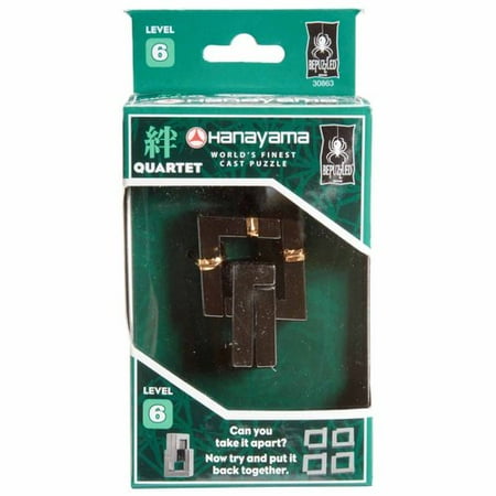 Hanayama Level 6 Cast Puzzle, Quartet - Walmart.com