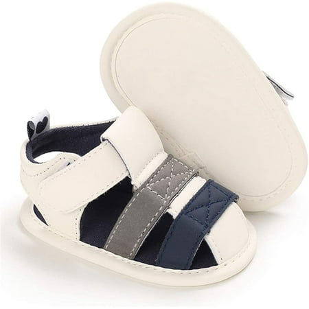 Baby Girls Boys Sandals Infant Summer Beach Shoes Anti Slip Rubber Sole Outdoor First Walking Crib Shoes