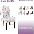 thumbnail image 5 of Dining Room Chair Covers Slipcovers Set of 6, Stretch Kitchen Chair Covers Washable Spandex Parsons Chair Slipcover, Removable Dining Seat Protector for Home or Party, 5 of 6