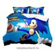 thumbnail image 2 of Juego de sábanas y edredón de dos piezas de 135 x 200 con dibujos animados de Sonic y Sonic, 2 of 8