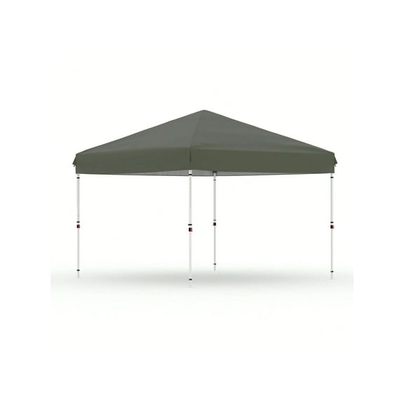 10x10 Pop Up Canopy Tent Outdoor Canopy With No Removable Sidewall One-Person Set Up Heavy Duty Commercial Instant Tent Shelter-Gray