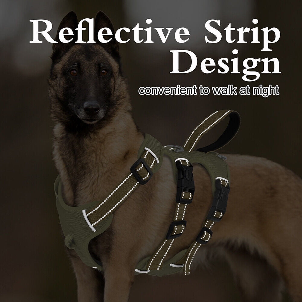 Didog No Pull Dog Harness Front Clip Heavy Duty Reflective Vest with Control Handle for Medium and Large Dogs