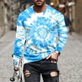 thumbnail image 2 of Mens Sweatshirts Crewneck Plus Size Printing Long Sleeve Hoodless Pullover Sports Blouse Shirt, 2 of 5