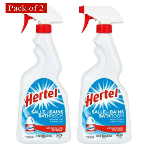 Hertel Bathroom Disinfectant Spray Cleaner With Bleach, 700ml (Pack of 2)