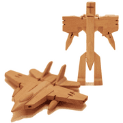 WooBots - Wooden Robot Transforms into a Fighter Jet