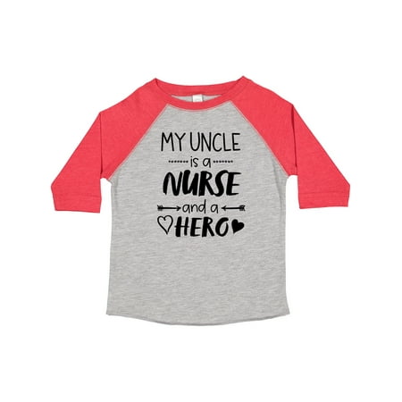 

Inktastic My Uncle is a Nurse and a Hero Gift Toddler Boy or Toddler Girl T-Shirt