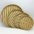 thumbnail image 7 of Eco-Friendly Handwoven Round Sieve Basket Shallow Tray Food Storage Organizer Vegetable Fruit Seed Holder Multi-Size For Home Picnic, 7 of 7