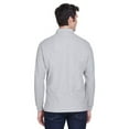 thumbnail image 2 of Devon & Jones D110 Men's Pima Piqué Long Sleeve Polo-Grey Heather-4XL, 2 of 3