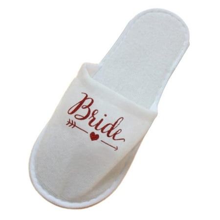 

Women s Slippers Sandals Terrycloth Slippers Slippers for Weddings Holidays - Red 26x8cm