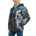 thumbnail image 2 of Vsdgher Sunset Sunflower Dog Hoodie Youth Classic Hooded Pullover Sweatshirts Essentials Hoodie for Children (s-xl)-Small, 2 of 6