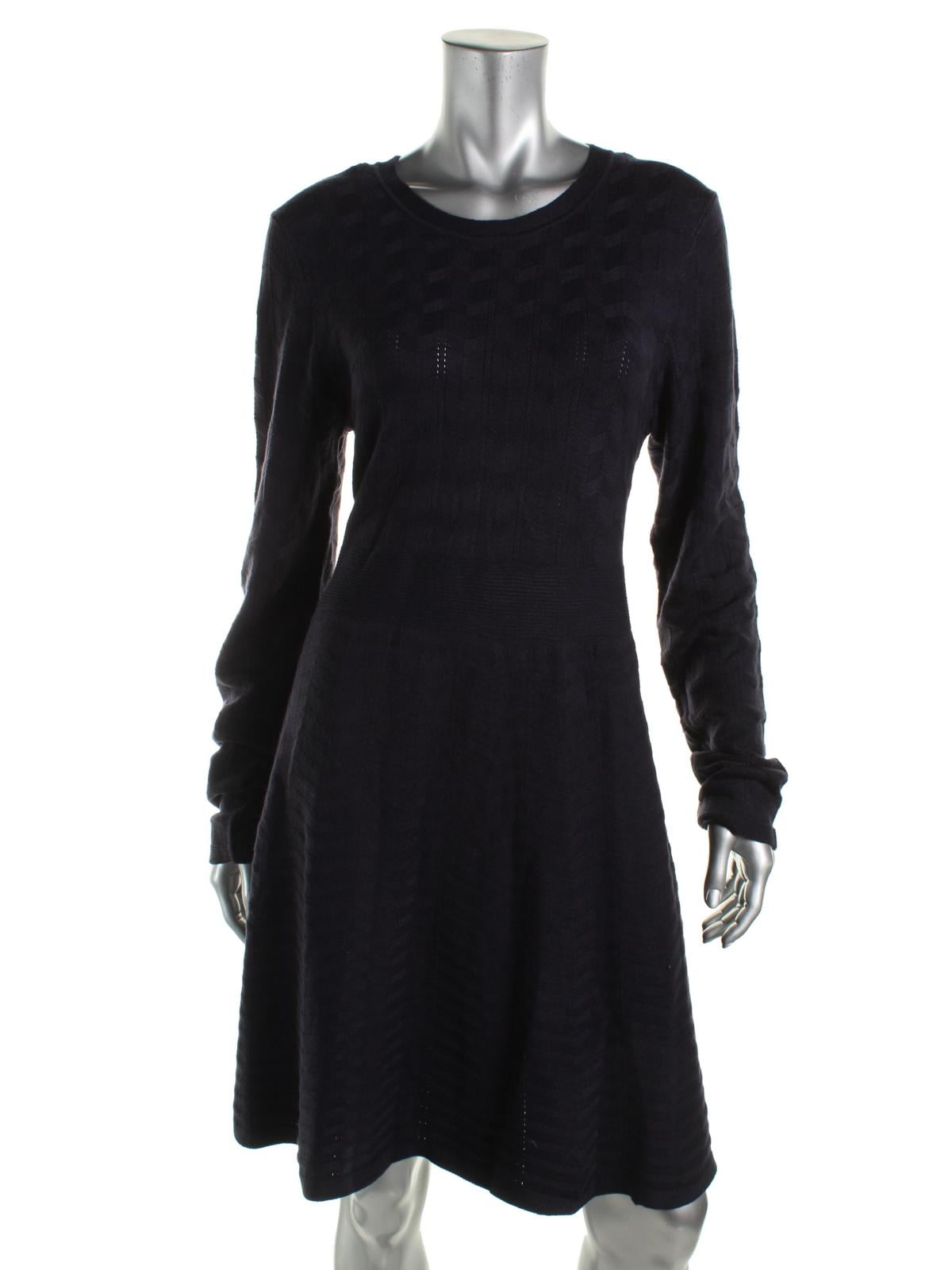 eliza j stitch detail sweater dress