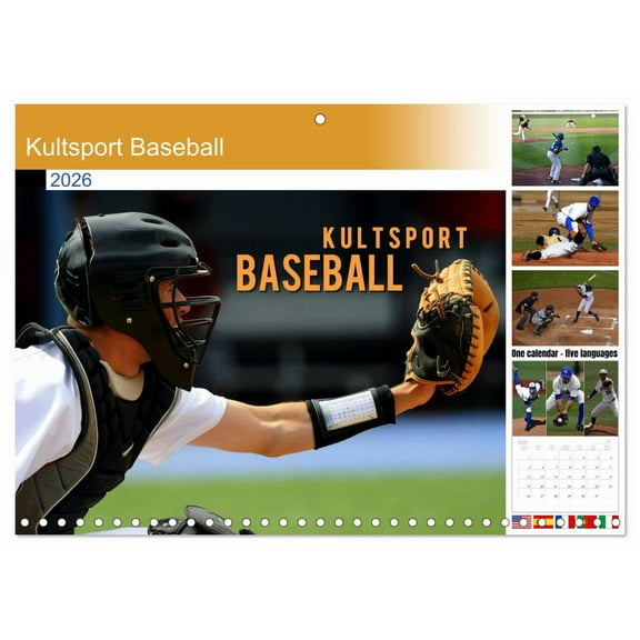 Kultsport Baseball (Monthly Wall Calendar 2026 11.7 x 16.5 (open)), CALVENDO 14 Month Calendar