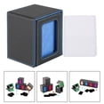 thumbnail image 2 of DYNWAVECA Trading Card Deck Box Card Gathering Deck Case Album Display Container Portable Easy Access Card Organizer Box Card Deck Case Blue Lining, 2 of 10