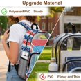 thumbnail image 5 of FKELYI July 4th USA Flag Print Clear Backpack for Girls & Boys 17 Inch Kids Backpacks Transprent School Book Bag with Multi-Pockets Casual Daypack for Elementary, 5 of 7