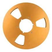 10 Inch 1/4 Inch Tape Reel Open Reel 3 Wind Resistance Holes Empty Tape Reel for Recording Gold