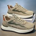 thumbnail image 3 of Men's Lace-Up Mesh Spliced Platform Athletic Casual Shoes, 3 of 7