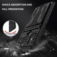thumbnail image 6 of for Motorola Moto G30 6.5 inch Wallet Case, with Credit Card Holder Stand Kickstand Slim Rugged Shockproof Heavy Duty Defender Armor Military Grade Protective Phone Case - Black, 6 of 9