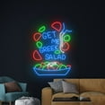 thumbnail image 3 of Handmadetneonsign Get Me Greek Salad Neon Sign, Salad Food Neon Led Art Decor, Food Store Wall Decor, 3 of 5