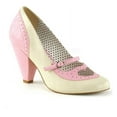 thumbnail image 2 of 3 3/4" Cone Heel Maryjane Pump - B. Pink-Cream Faux Leather, 7, 2 of 2
