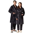 thumbnail image 2 of Sngxgn Womens Pajamas Set Short Sleeve Sleepwear Button up Loungewear Pjs Nightwear(Black,XXXL), 2 of 5