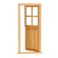 thumbnail image 3 of Dollhouse Door, Exquisite Workmanship Unpaint Mini Door Simulation 1:12 Scale  For Kids, 3 of 8