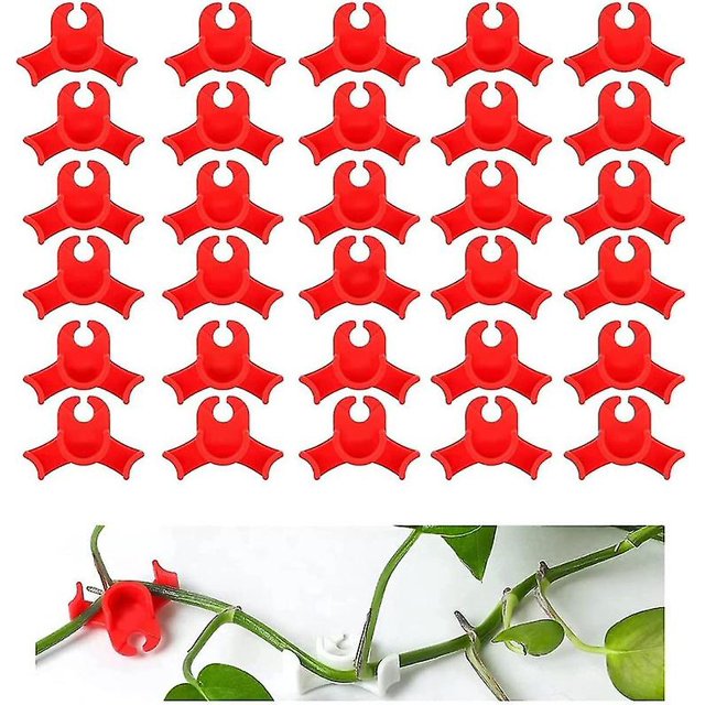 30pcs Low-stress Training Clips For Climbing Plants, Lst Plant Bender Stem Trainer Adjustable 90 Deg--Red