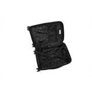 it luggage Traversed 3 Piece Hardside 8 Wheel Expandable Luggage Suitcase Spinner Set, Black