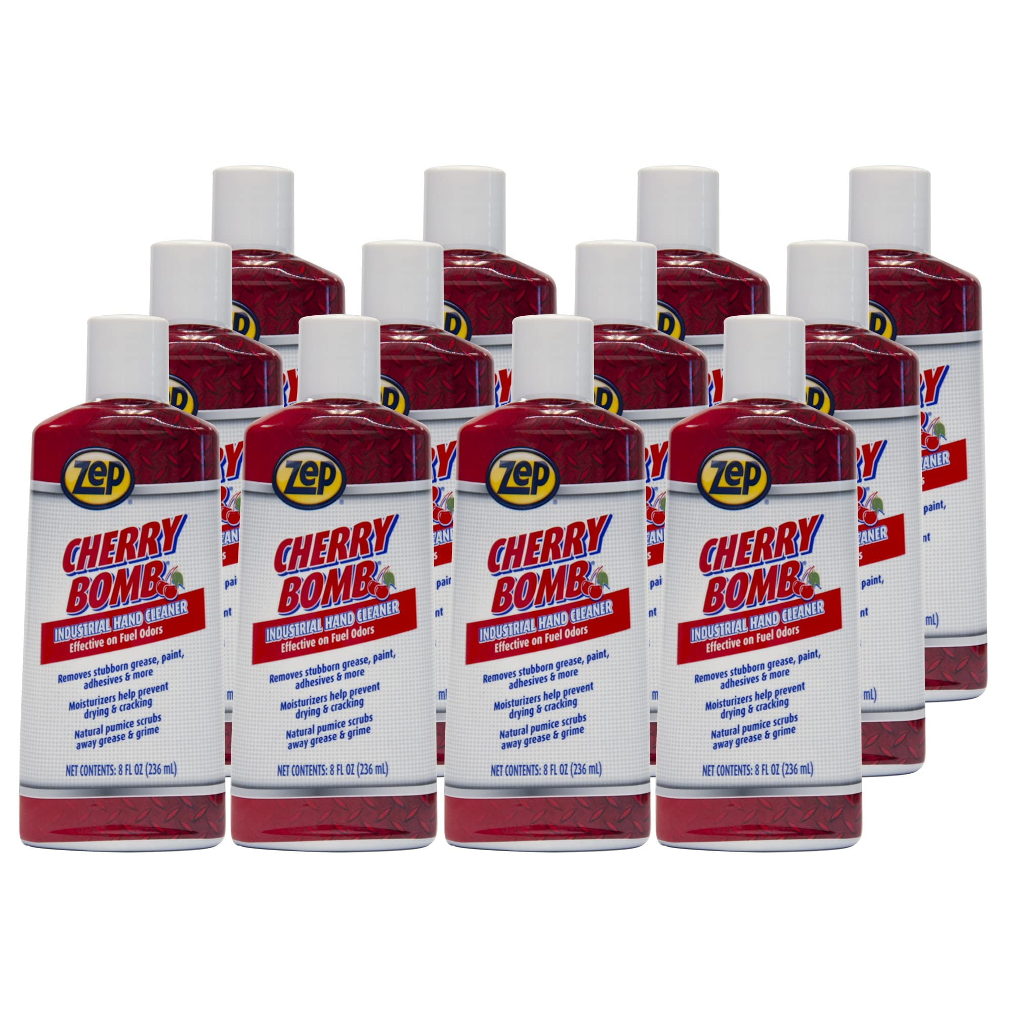 Zep Cherry Bomb Industrial Hand Cleaner Gel with Pumice - 8 oz
