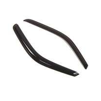 TuningPros Outside Mount Window Visor Deflector Smoke Tinted 2 Pcs Set For 2007-2013 Chevy Silverado REG Cab