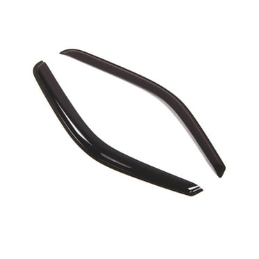 Tuningpros WD2-052 Outside Mount Window Visor Deflector Rain Guard Dark Smoke 2 Pcs Set For 2007-2013 Chevy Silverado REG Cab
