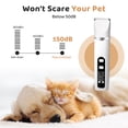 thumbnail image 3 of Amaopus Dog Clippers for Grooming, 4 in 1 Dogs Paw Trimmer Pet Grooming Kit, Low Noise Dog Shavers with Nail Grinder Quiet, Shaver Grooming Supplies for Pet Cats Dogs, 3 of 7