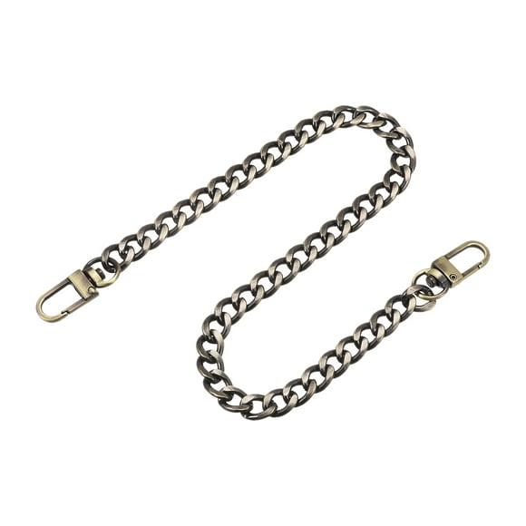 Unique Bargains Iron Flat Chain Strap, 16' Purse Shoulder Bag Handbag DIY Replacement, Bronze