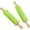 Green, variant on Silicone Rolling Pin for Baking, Dough Rollers with Wooden Handle, Pastry Rolling Pin Perfect for Pizza,Pie Crusts,Pastries,Cookies,Soft Candy, Pasta Tools, 2pcs