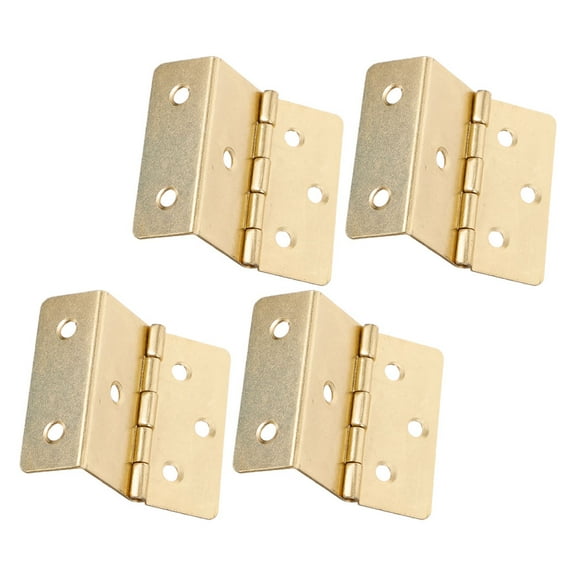 VERDANVERSE Retro Jewelry Box Hinges Yellow 4Pcs For Wooden Chests Wardrobes
