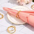 thumbnail image 5 of 36pcs Gold Metal Spiral Napkin Rings Napkin Holders Buckles, Double-Loop Napkin Holder for Table, Metal Napkin Rings, Valentine's Day Napkin Buckle, for Wedding, Thanksgiving, Christmas, Party Dinner, 5 of 8