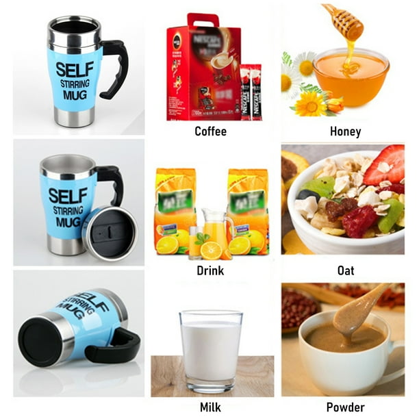 Taza De Café Con Agitación Magnética Y Mezcladora Automática De Acero Inoxidable Eléctrica