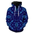 thumbnail image 1 of Sudadera con capucha estilo nacional retro para hombre, estilo hip hop, con cremallera, estampado 3D, unisex, divertida y de gran tamaño, con capucha., 1 of 6
